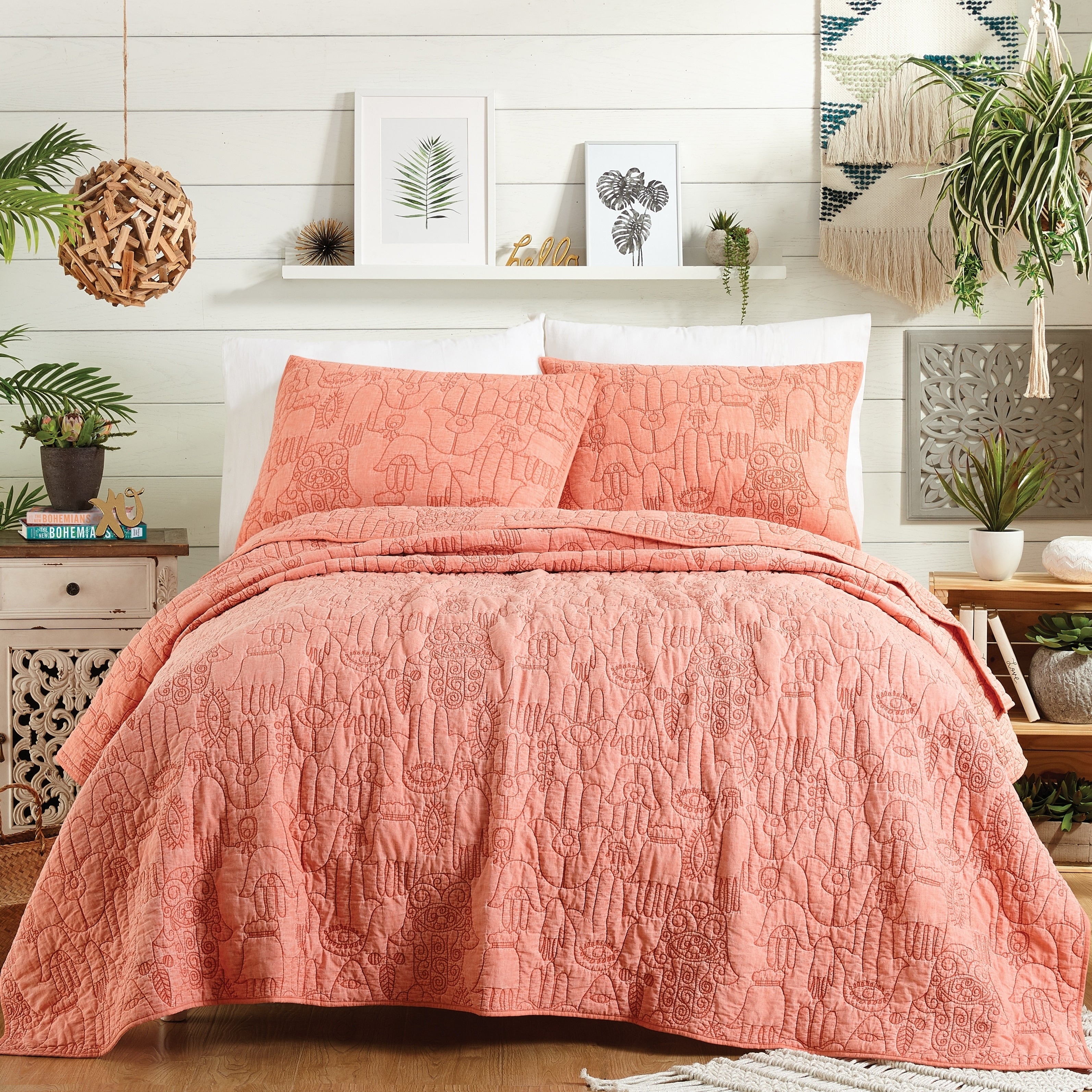 Justina Blakeney Hamsa Quilt Set By Makers Collective