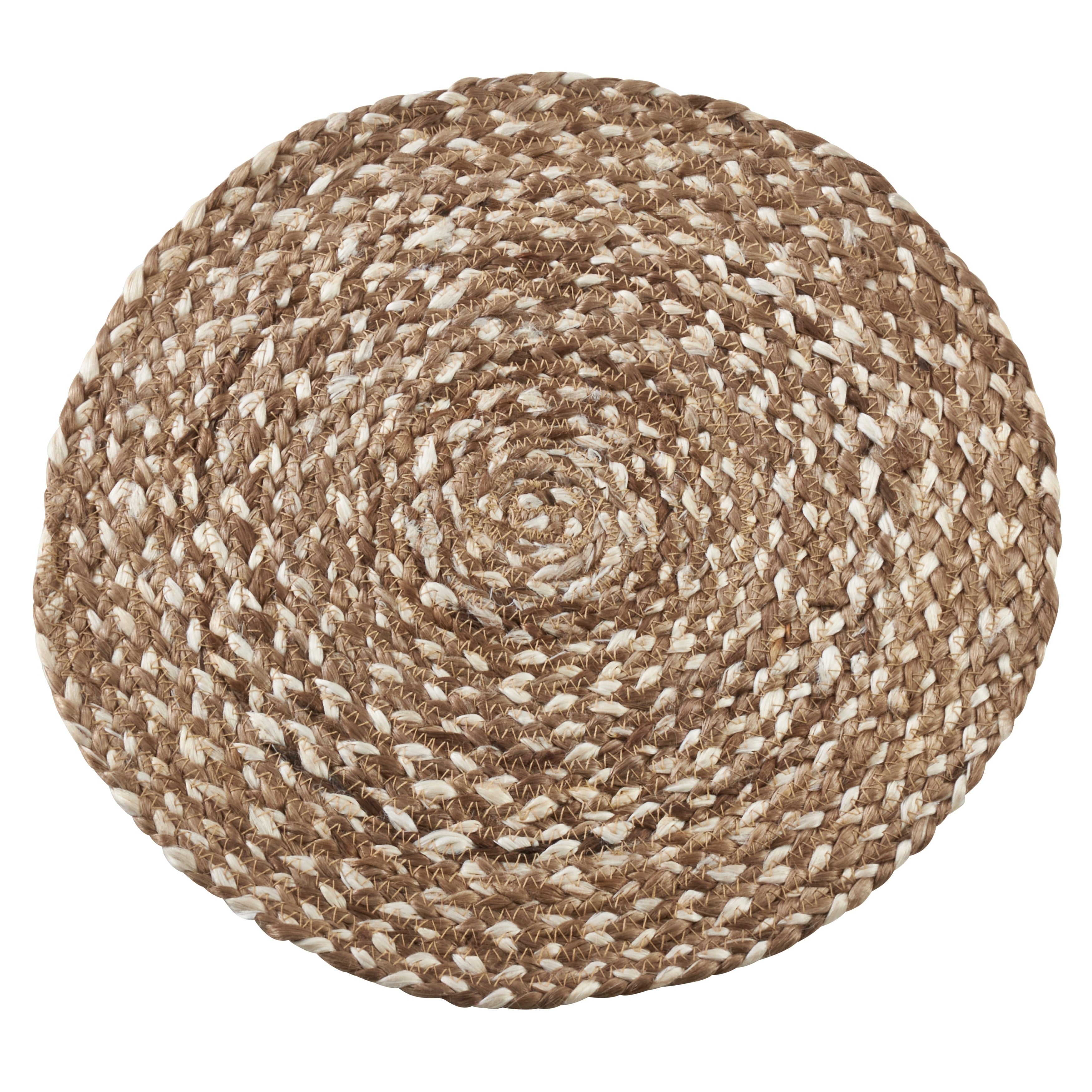 Saro Lifestyle Jute Placemats With Woven Design Set Of 4