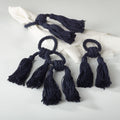 Jute Tassel Napkin Rings Set Of 4