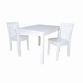 Juvenile Mission Linen White 3 Pc Table And Chairs Set