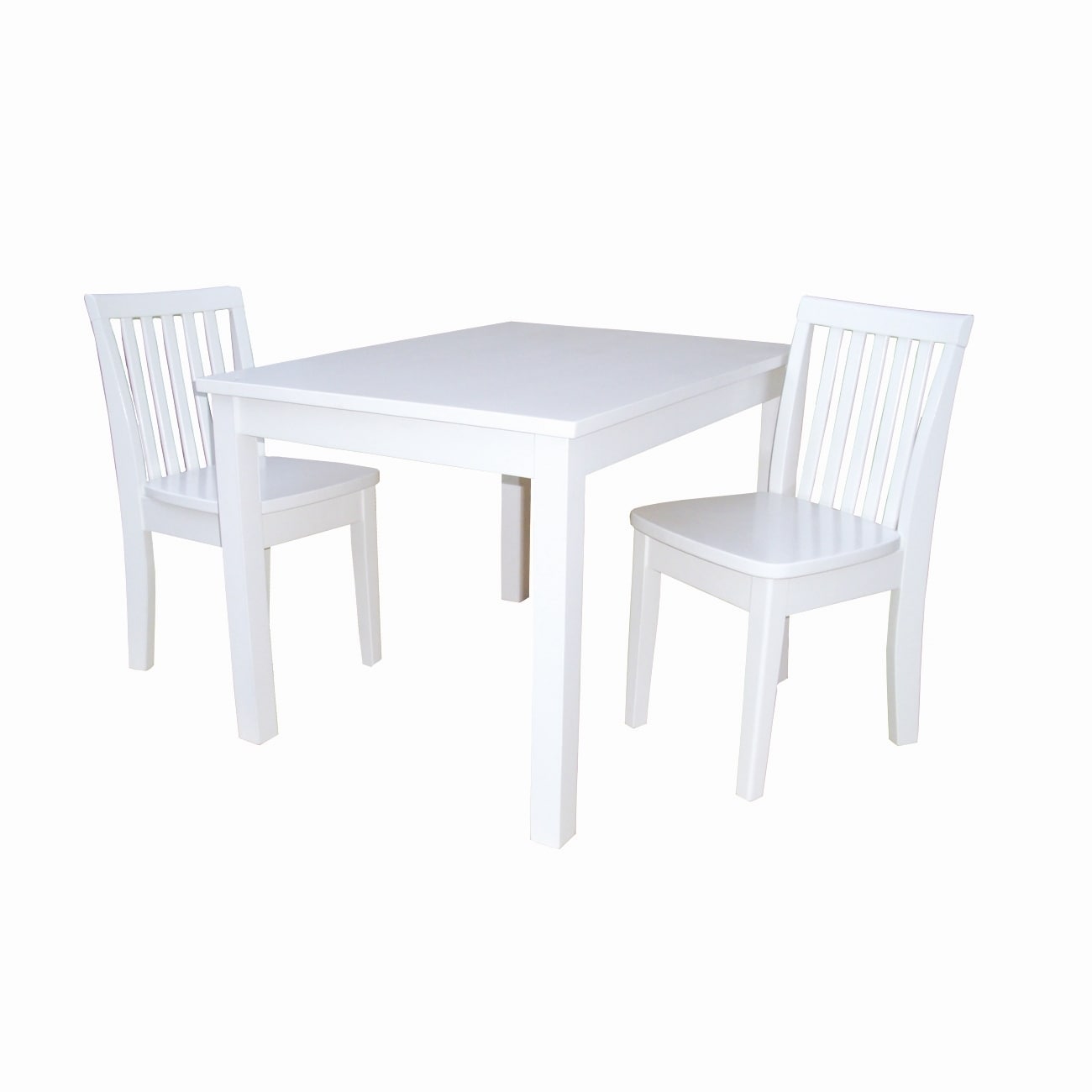 Juvenile Mission Linen White 3 Pc Table And Chairs Set