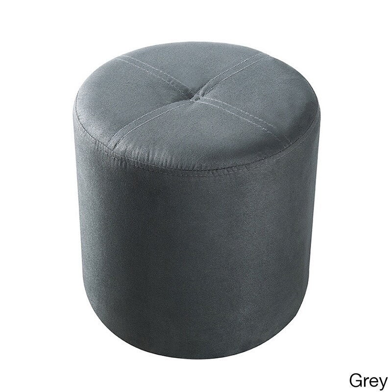 Porch Den Wynkoop Round Upholstered Stool Ottoman