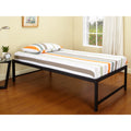 K B B39 1 2 Hi Riser Bed With Black Metal Frame