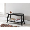 K And B Furniture Co Inc Sb 0625 Black Wood Bench