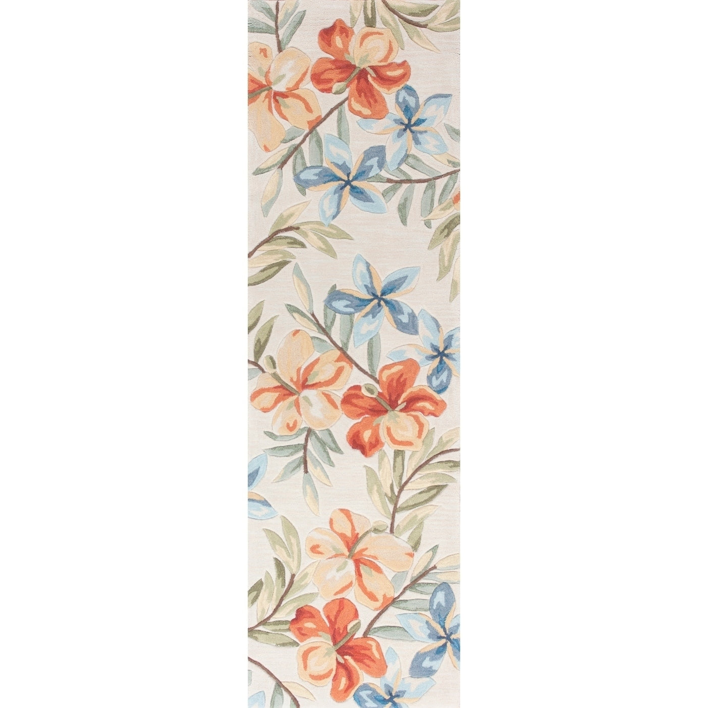 Kas Coral Ivory Aloha Runner Rug 23 X 76 Runner
