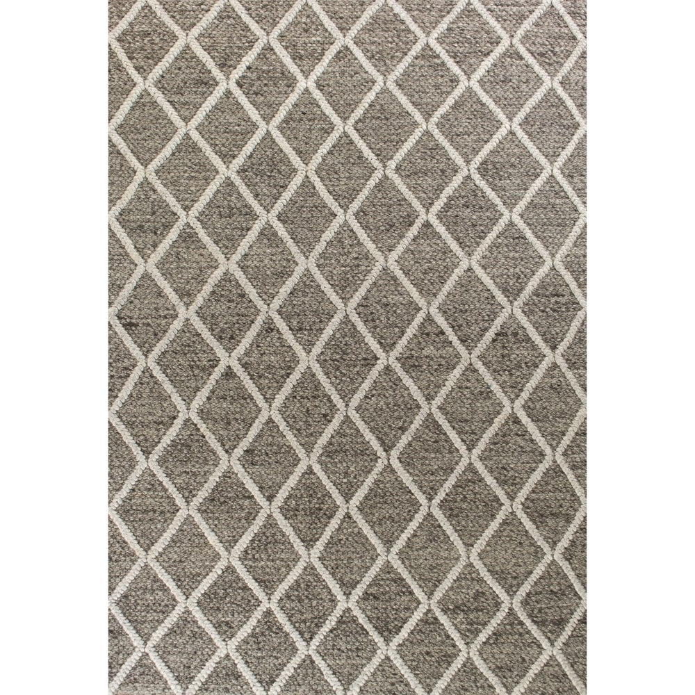 Kas Cortico Dark Grey Diamonds Rug 9 X 13