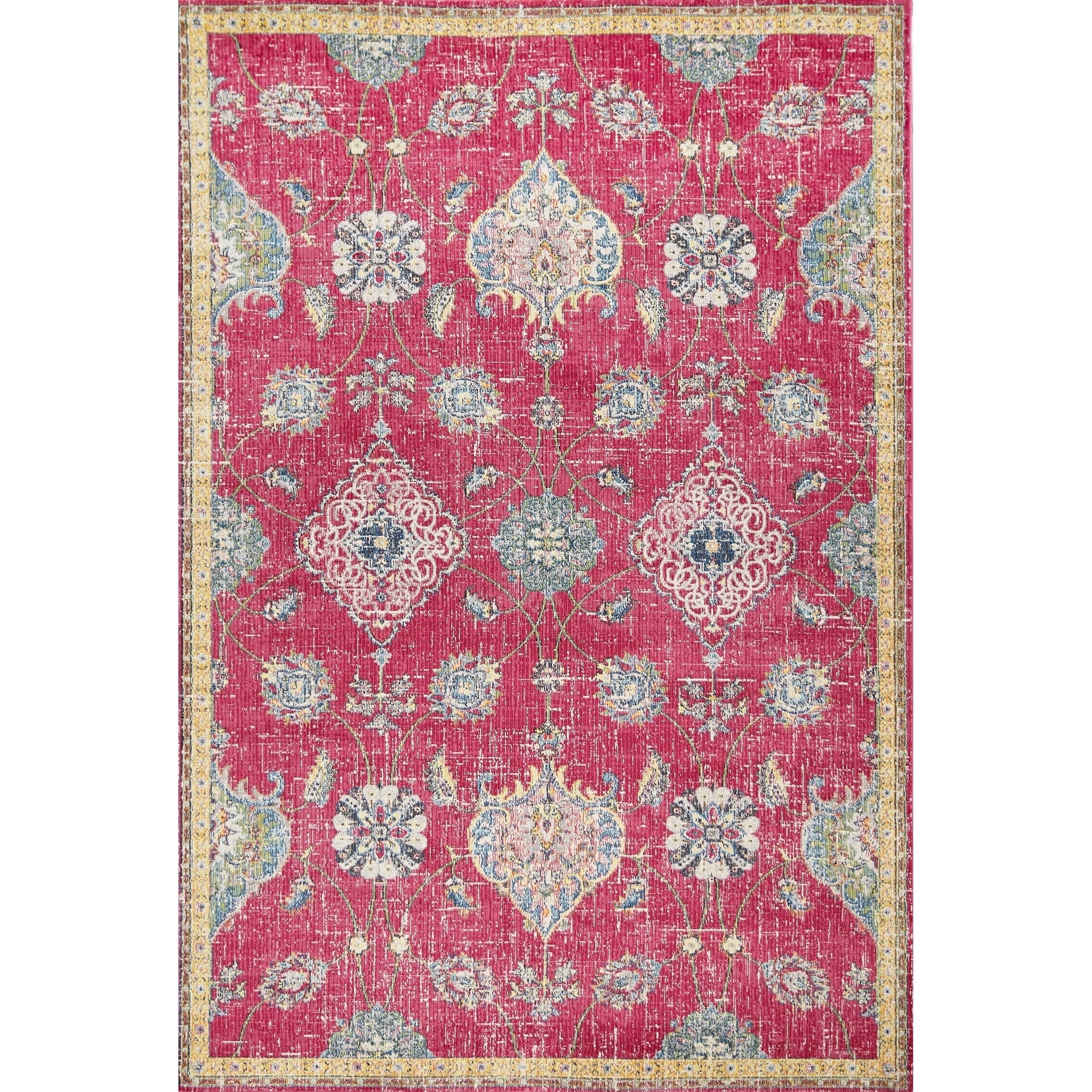 Kas Dreamweaver Pink Layla Runner Rug 27 X 8 Runner