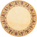 Kas Emerald Ivory Grapes Border Round Rug 56 Round