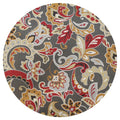 Kas Harbor Taupe Flora Rug 33 X 53