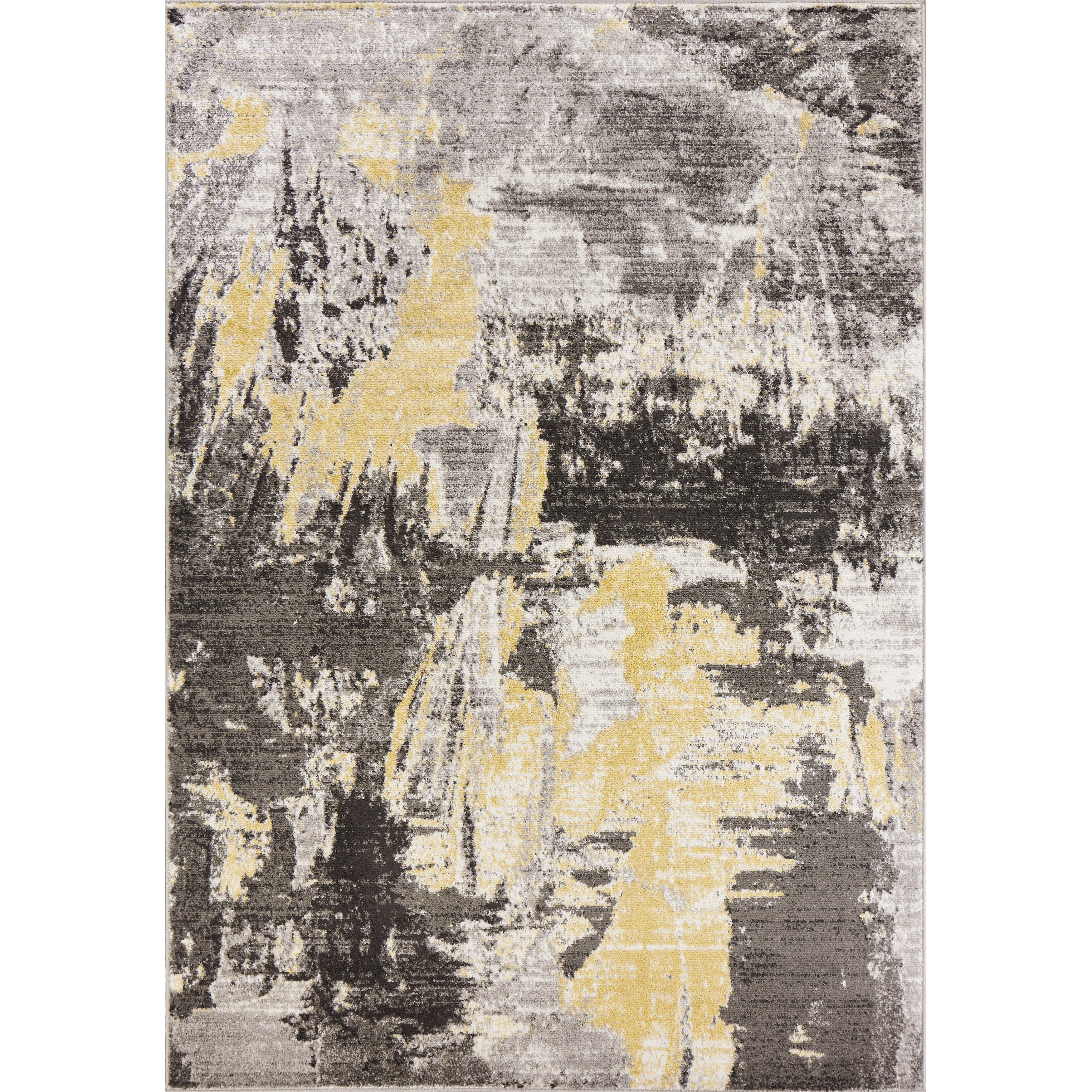 Kas Skyline Grey Watercolors Rug 53 X 77