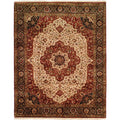 Kabir Ivory Black Hand Knotted Area Rug