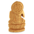 Kadam Wood Buddha Hopes For Peace On Earth Statue India