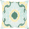 Kaelea Modern Ikat Mint Feather Down Or Poly Filled Throw Pillow 22 Inch