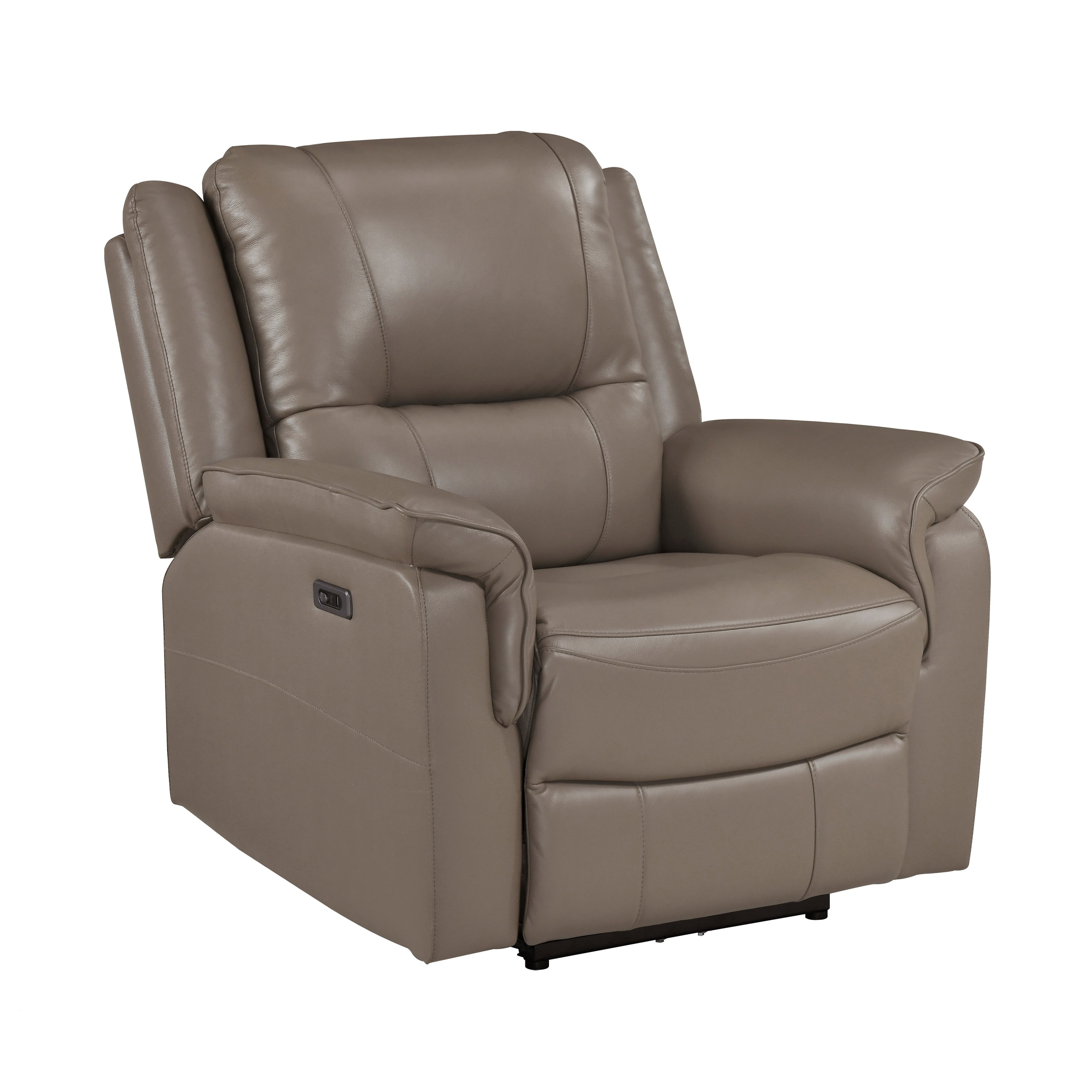 Kaelin 35 Top Grain Leather Power Recliner With One Touch Control
