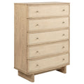 Kailani 5 Drawer Bedroom Chest Of Drawers Beige Oak