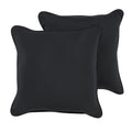 Kaine Black Indoor Outdoor Corded Pillow Set
