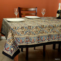 Kalamkari Block Print Tapestry Floral Paisley Mandala Cotton Coverlet Throw Bedspread Full Queen Blue Red