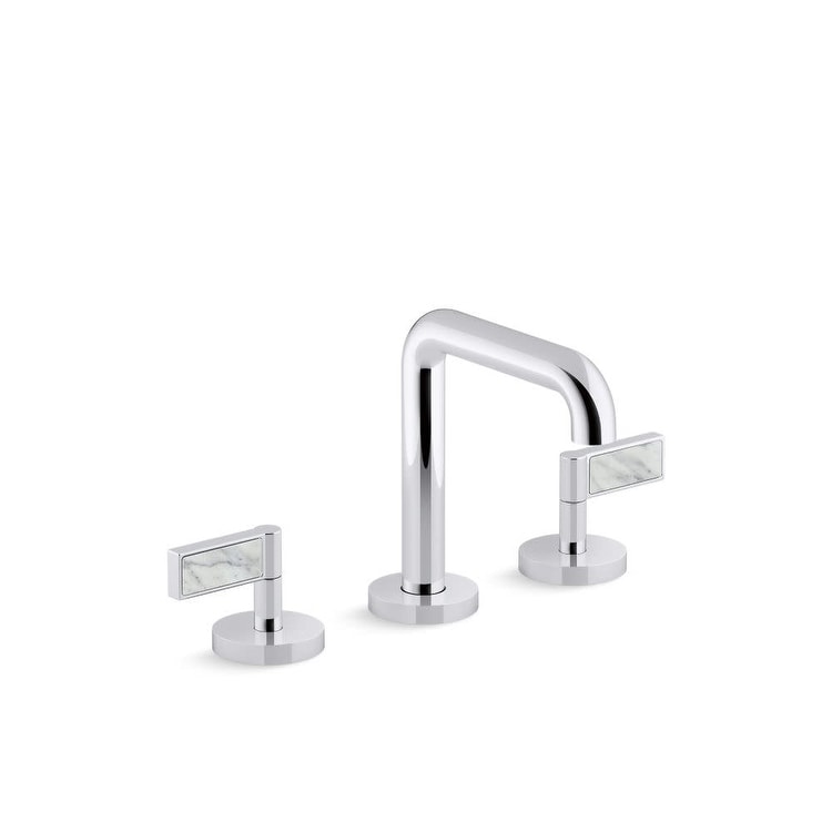 Kallista P24492 Wc One 1.2 Gpm Widespread Bathroom Faucet With White