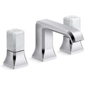 Kallista P33163 Wc Bezel 1.2 Gpm Widespread Bathroom Faucet With White