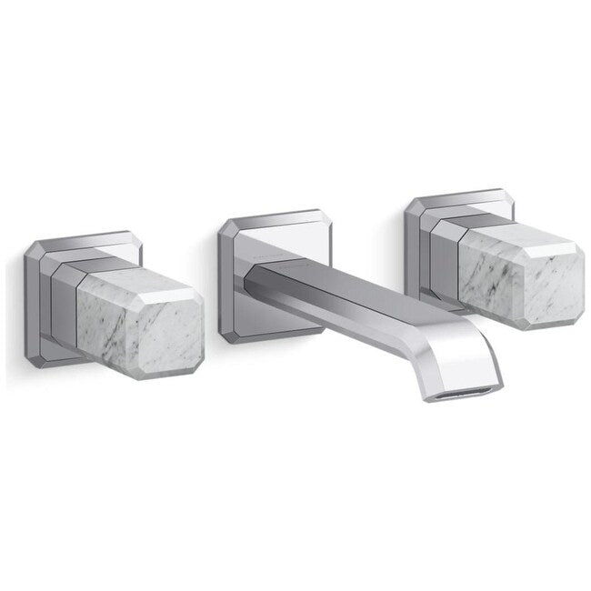 Kallista P33168 Wc Bezel 1.2 Gpm Wall Mounted Widespread Bathroom Blush Brass