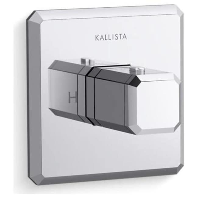 Kallista P33358 00 Bezel Thermostatic Valve Trim Only With Single Knob