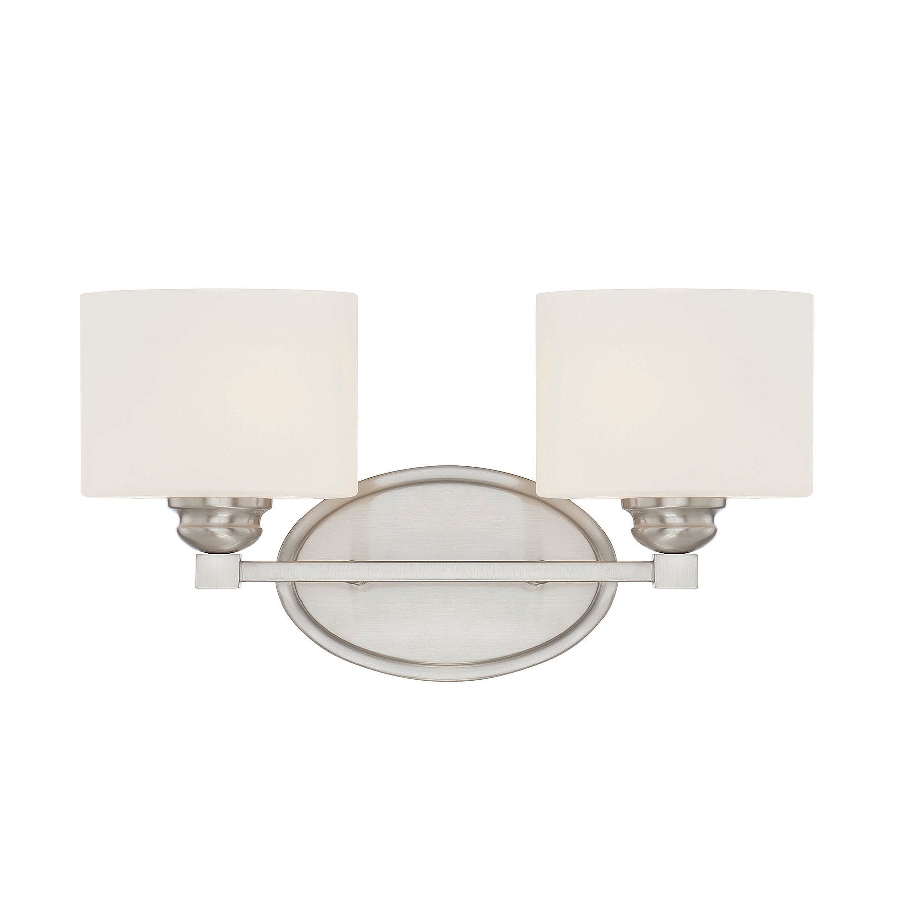 Kane 2 Light Bathroom Vanity Light In Satin Nickel