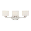 Kane 3 Light Bathroom Vanity Light In Satin Nickel