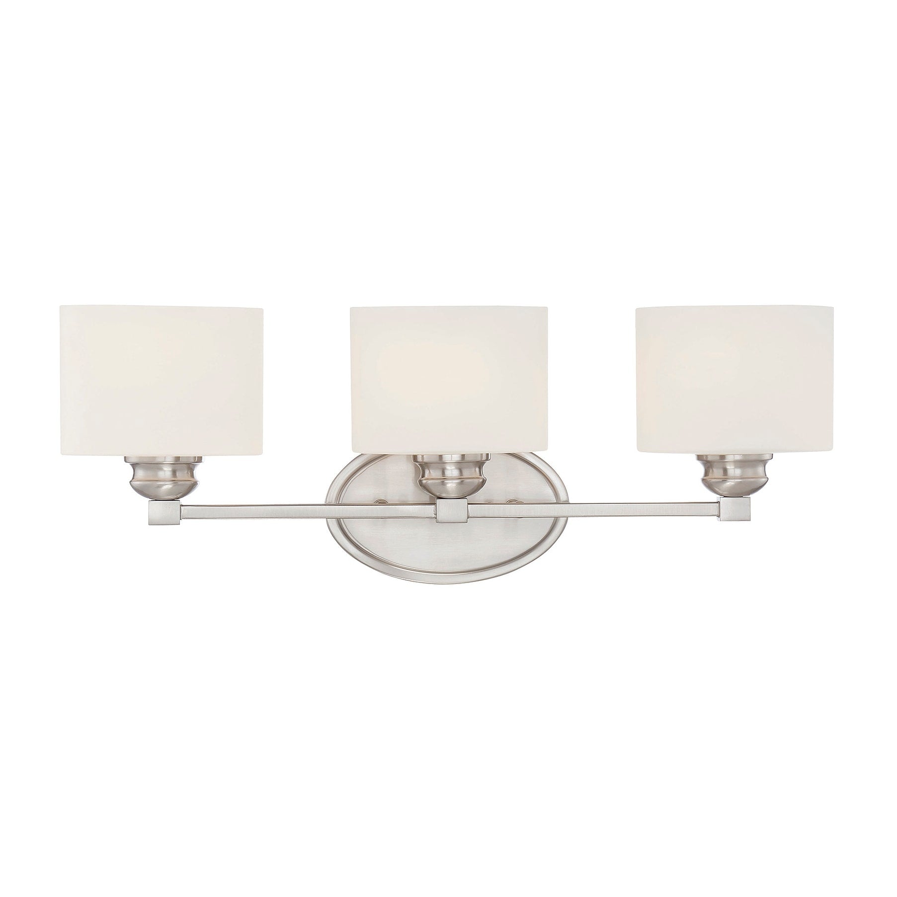Kane 3 Light Bathroom Vanity Light In Satin Nickel
