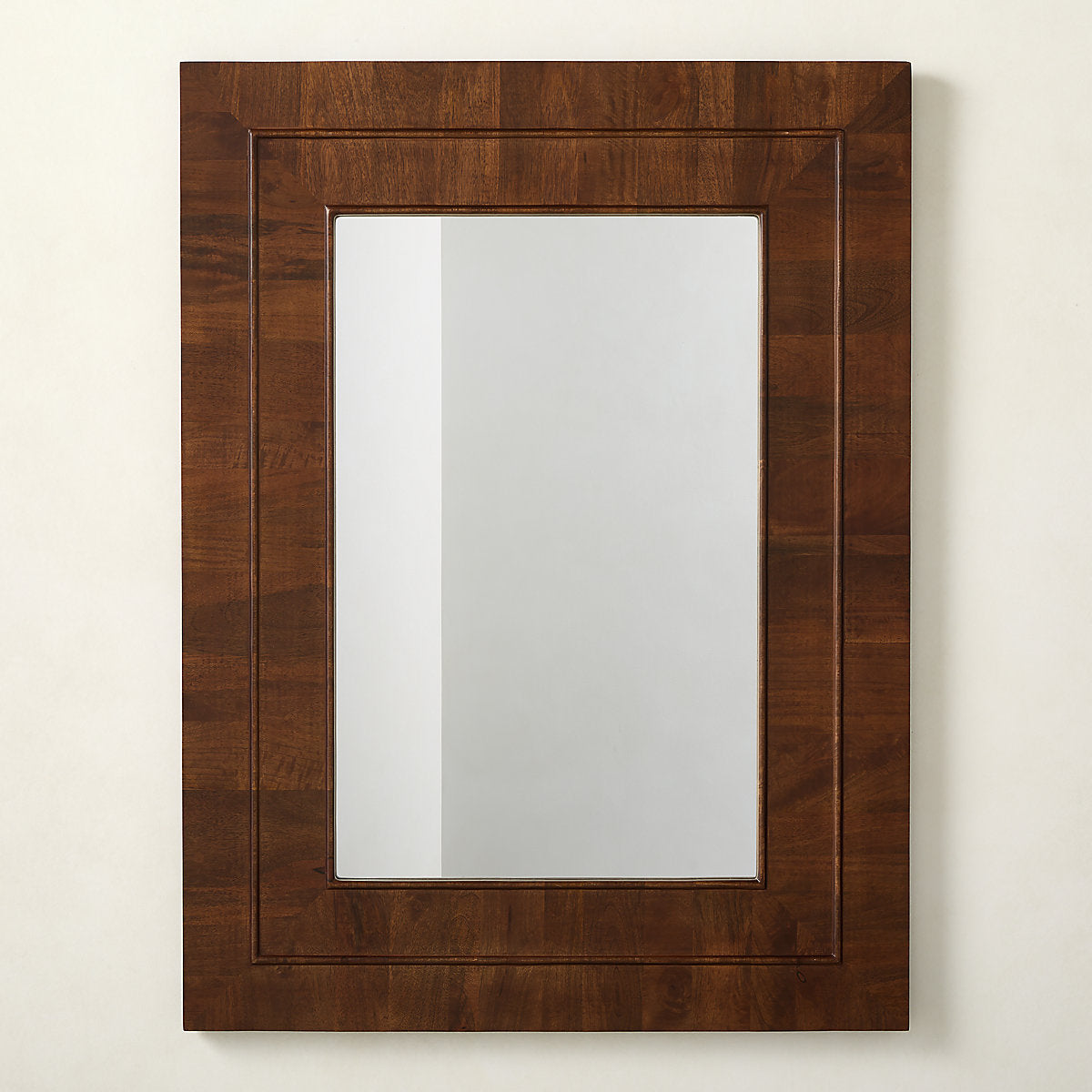 Kane Walnut Wood Round Wall Mirror 36in