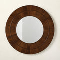 Kane Walnut Wood Rectangular Wall Mirror 36inx48in