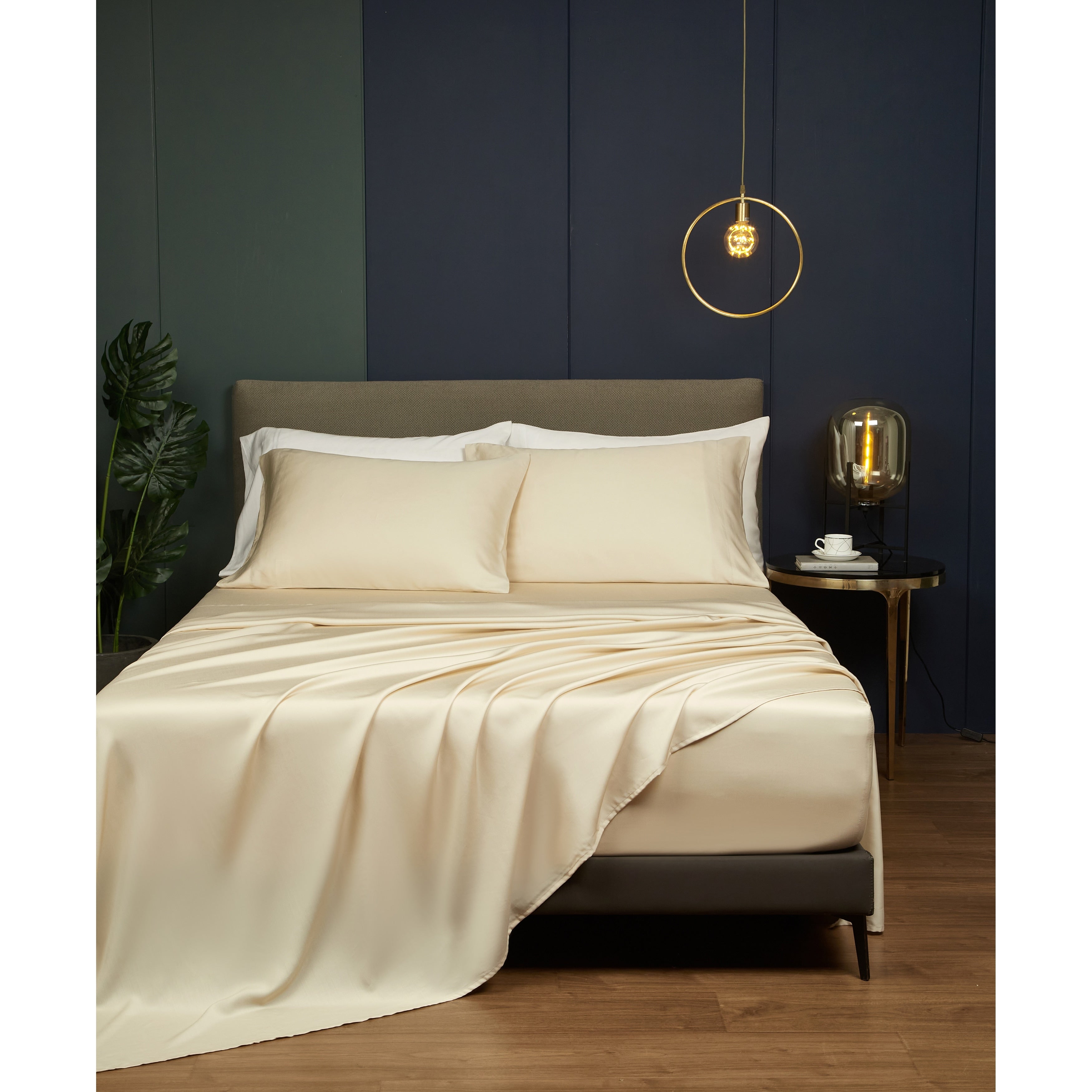 Kang Beige 100 Tencel Sheet Set With Pillowcase Top Grade Natural