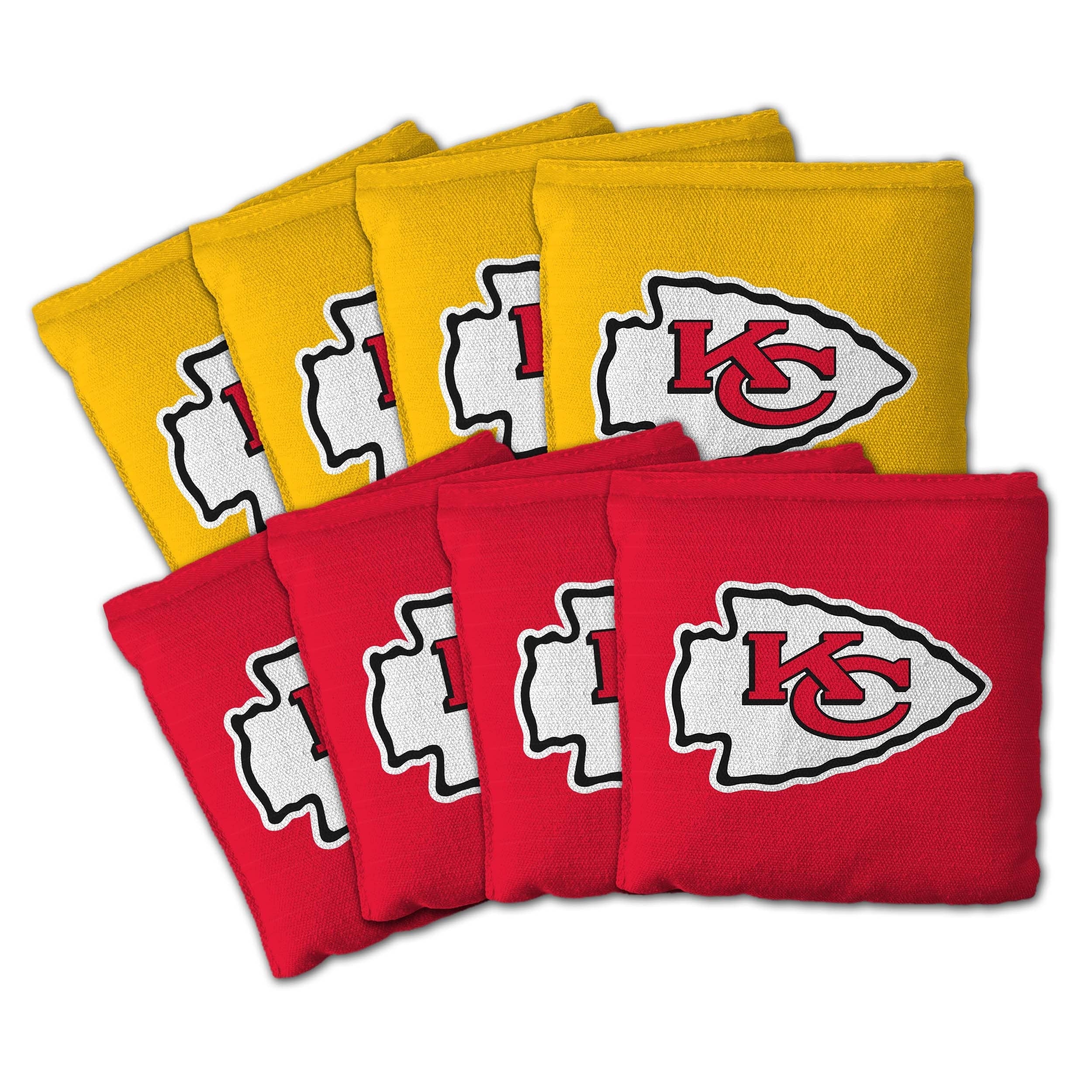 Kansas City Chiefs Nfl Dual Sided Pro Stop Slide Cornhole Bags