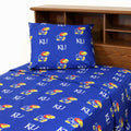 Kansas Jayhawks 100 Cotton Sheet Set