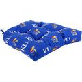 Kansas Jayhawks Indoor Outdoor Seat Cushion Patio D Cushion 20 X 20 2 Tie Backs 20 X 20 X 3