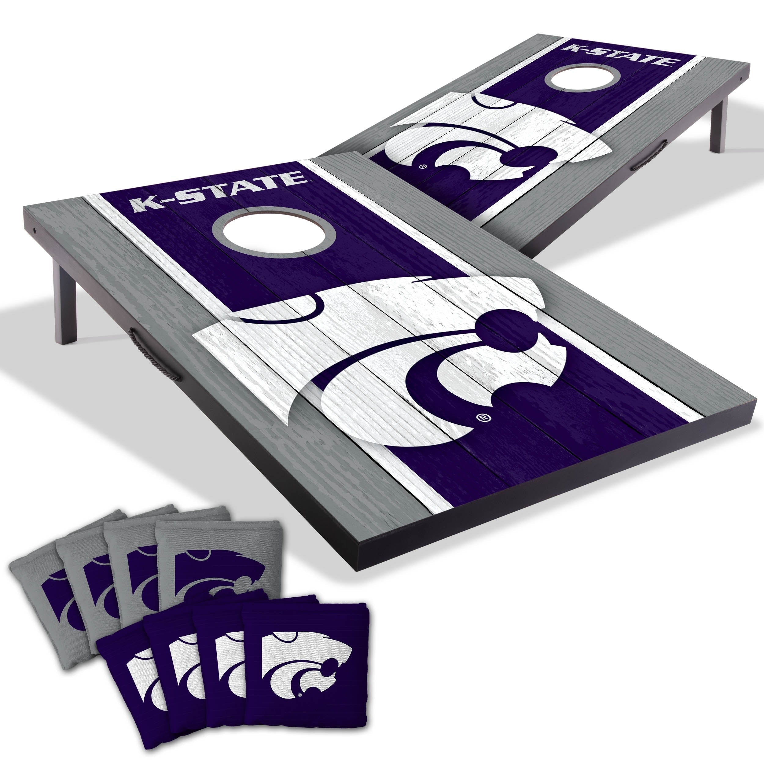 Kansas State Wildcats Ncaa Compact 2X3 Tailgate Cornhole Board Set