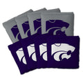 Kansas State Wildcats Ncaa Dual Sided Pro Stop Slide Cornhole Bags