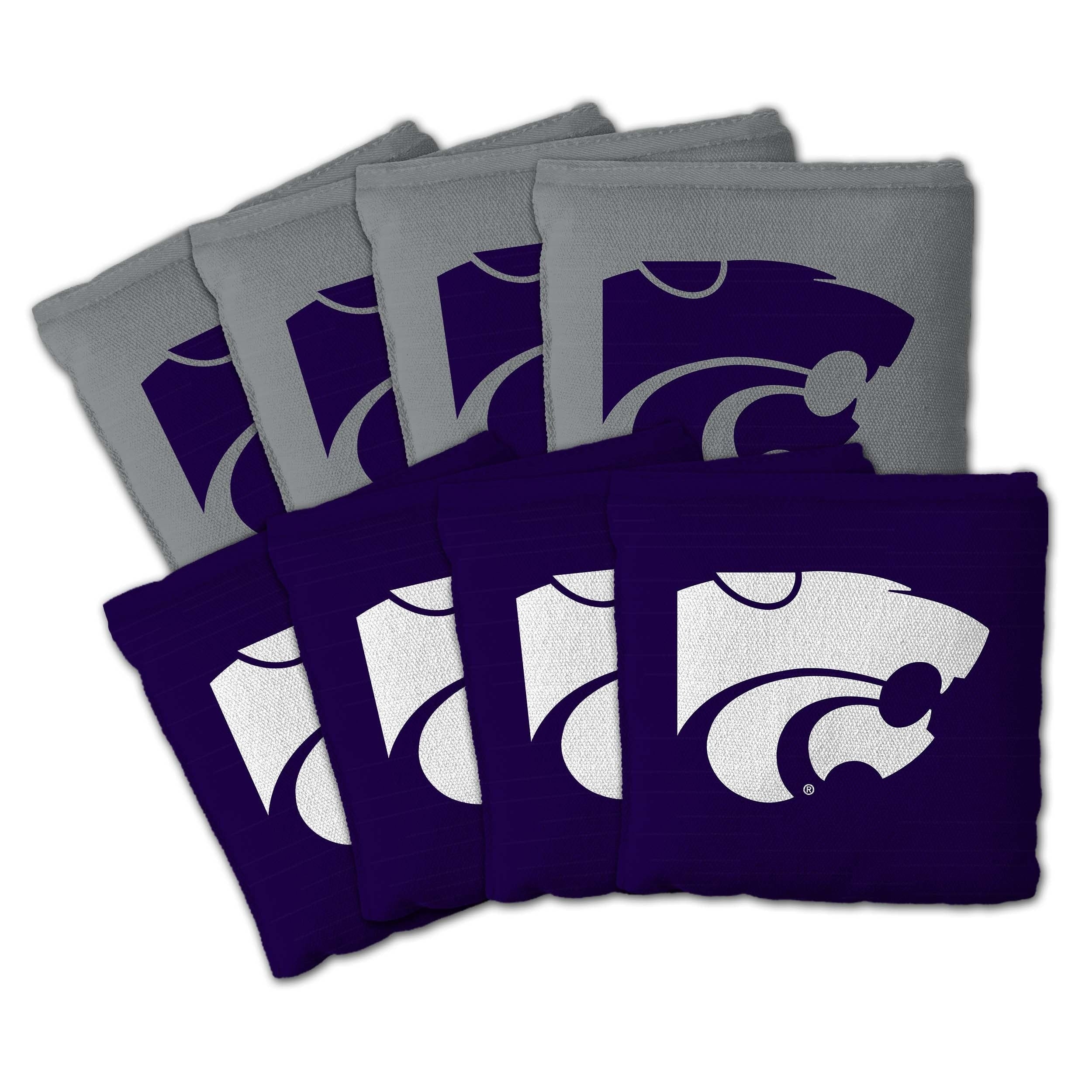Kansas State Wildcats Ncaa Dual Sided Pro Stop Slide Cornhole Bags