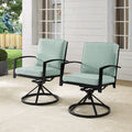 Kaplan 2Pc Outdoor Dining Swivel Chair Set