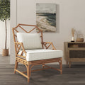 Kara Rattan Accent Arm Chair