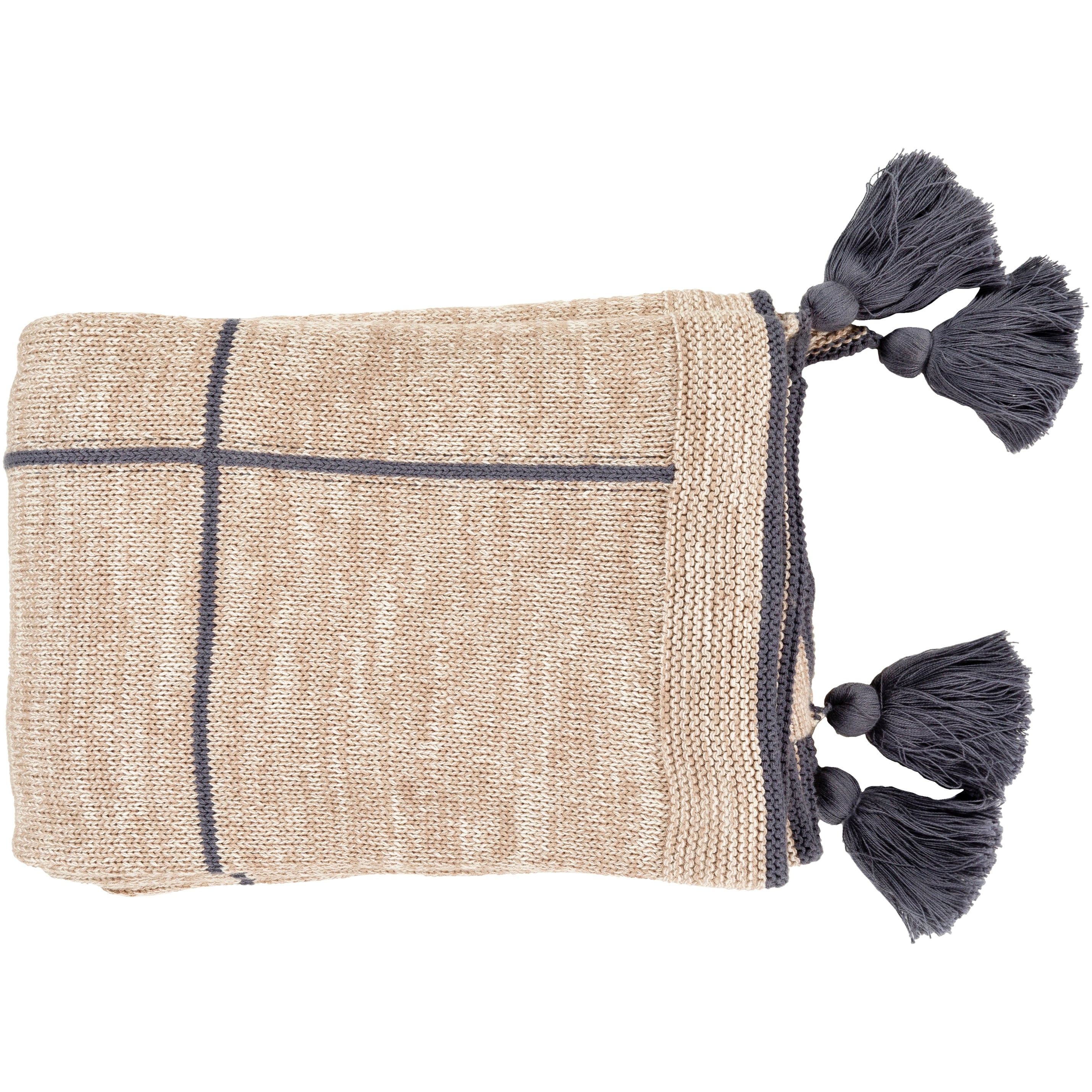 Karin Modern Knitted 50 X 60 Cotton Throw