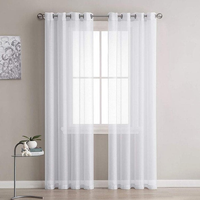 Porch Den Chatelain Semi Sheer Curtain Panels