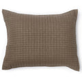 Karina Walnut Brown Standard Size Diamond Quilted Sham