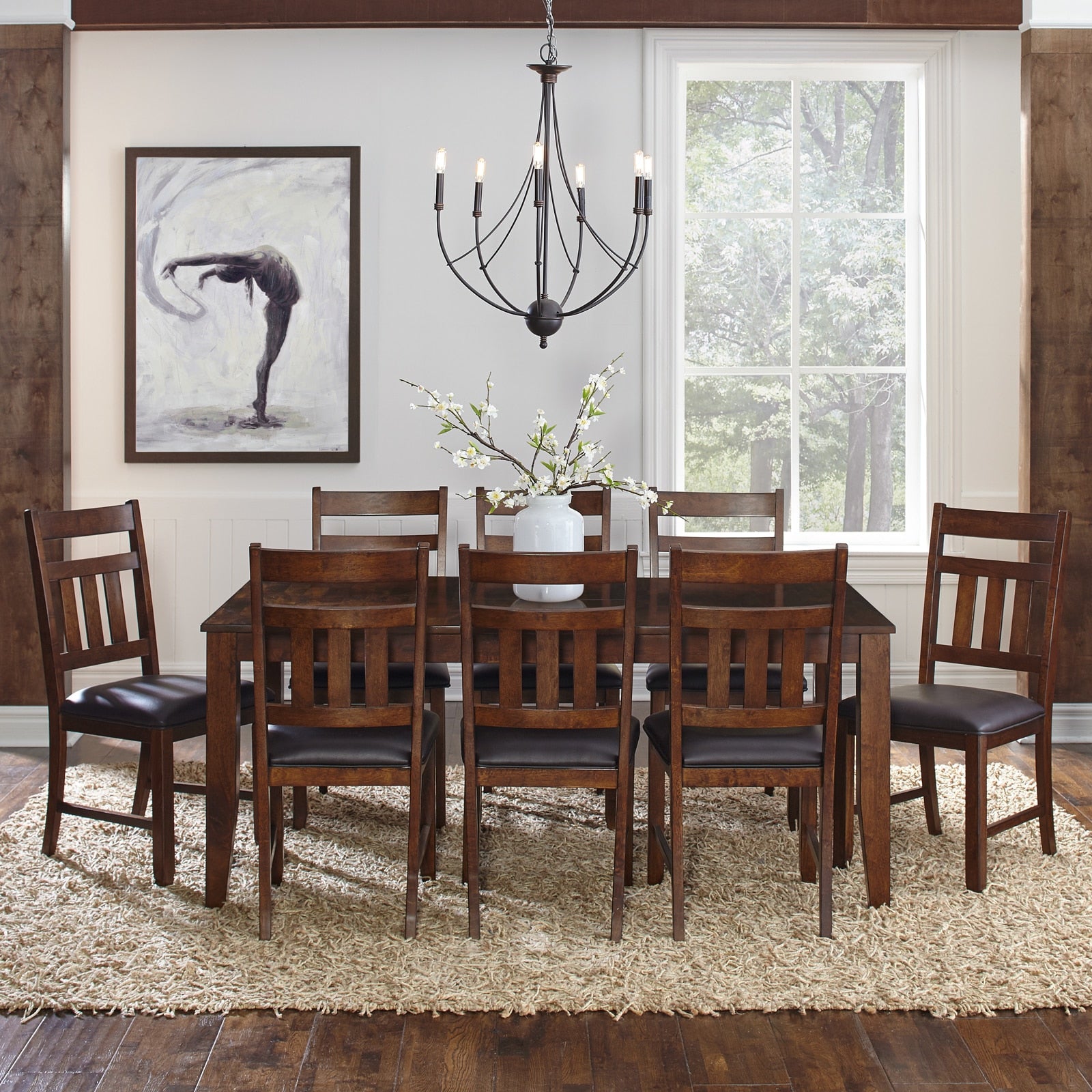 Karlina 5 Piece Solid Wood Dining Set