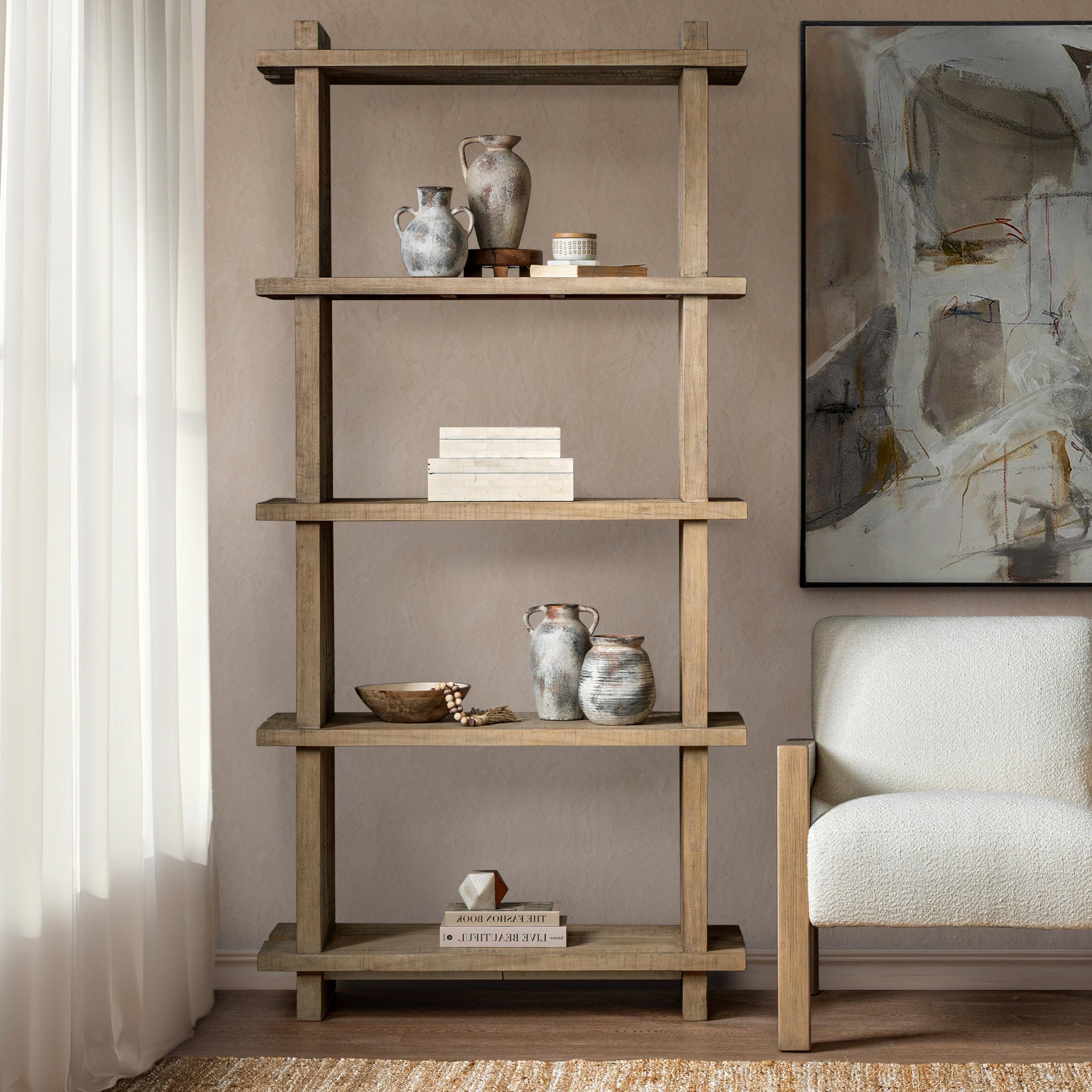 Karlla Reclaimed Pine Bookshelf
