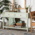 Karnia Console Table With Spindle Legs 2 Drawer Accent Table With Turned Detailing And Open Shelf Storage