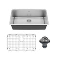Karran Elite 32 Undermount 16 Gauge Single Bowl Stainless Steel Kitchen Sink