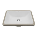 Karran Valera 18 Rectangular Undermount Vitreous China Bathroom Sink In White