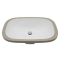 Karran Valera 20 Oval Undermount Vitreous China Bathroom Sink In White