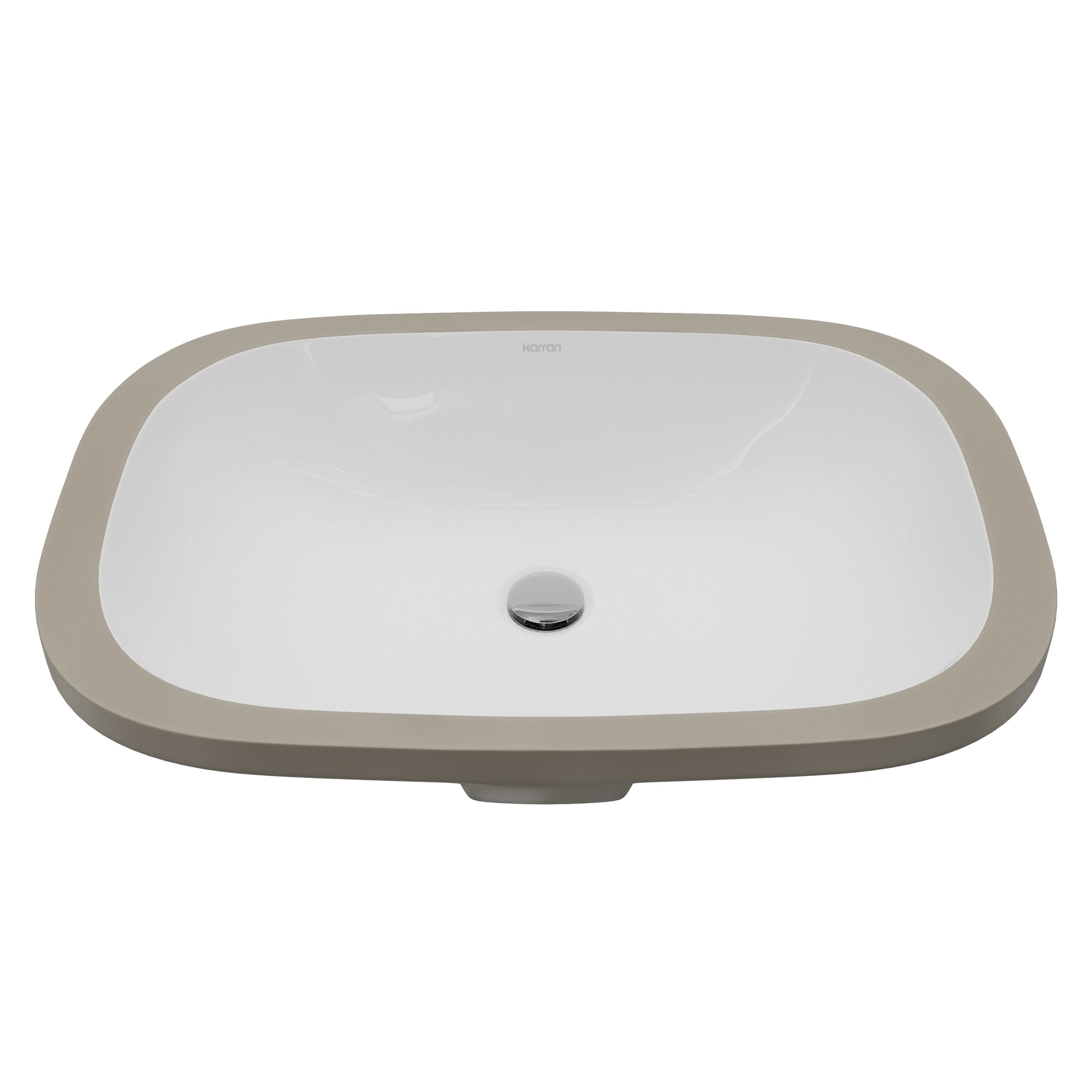 Karran Valera 20 Oval Undermount Vitreous China Bathroom Sink In White