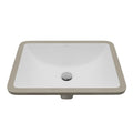 Karran Valera 21 Rectangular Undermount Vitreous China Bathroom Sink In White